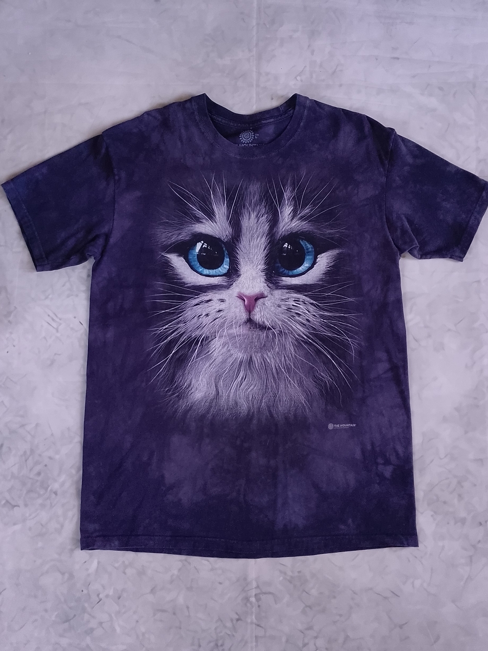 Kitty Cat Face Tie Dye The Mountain T-Shirt UNISEX